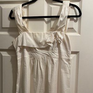BCBG white bow blouse